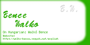bence walko business card